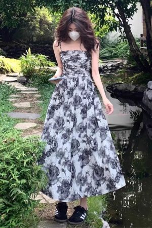 Laid-back Ink-wash Slip Dress