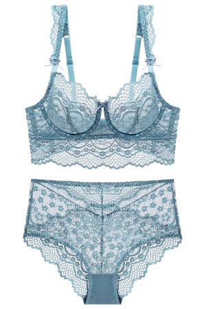 Blue Ladies Bra And Panties Set